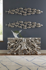 Phillips Collection School of Fish Wall Art, Silver Leaf, 72"W (PH110576 YV0J07W4UJ) 