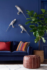 Phillips Collection Parrot Wall Art, Left, Silver Leaf, 20"W (PH95595 YV0J07W3TC) 