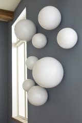 Phillips Collection Ball Wall Sculpture, Large, Pearl White, 22"W (PH60526 YV0J07T347) 