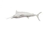 Phillips Collection Fish Wall Sculpture, Blue Marlin, Silver Leaf, 70"W (PH66671 YV0J07T35K) 