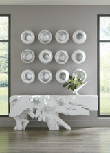 Phillips Collection Burled Vase, Silver Leaf, 14"H (PH56704 YV0J07T43D) 