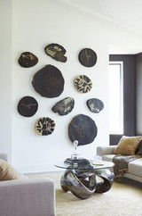 Phillips Collection Cast Petrified Wood Wall Tile, Brown, Black, 16"W (PH95524 YV0J07T524) 