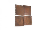 Phillips Collection Cast Square Oil Drum Wall Tile, Set of 4, Brown Rust, 22"W (PH59609 YV0J07T52L) 