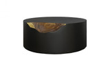 Phillips Collection Cornered Coffee Table, Black, Chamcha, 40"W (TH110324 YV0J07T61M) 
