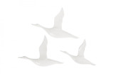 Phillips Collection Flying Ducks Sculpture, Set of 3, Glossy White, 19"H (PH76063 YV0J07T73H) 