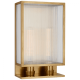 Visual Comfort & Co. Signature Collection York 16" Double Box Sconce, Visual Comfort & Co. Signature Collection BBL 2182SB-CRB D94TG 
