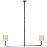 Visual Comfort & Co. Signature Collection Go Lightly 54" Two Light Linear Chandelier, Visual Comfort & Co. Signature Collection BBL 5085BZ-CW D95UX 