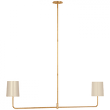 Visual Comfort & Co. Signature Collection Go Lightly 54" Two Light Linear Chandelier, Visual Comfort & Co. Signature Collection BBL 5085G-CW D6AZN 