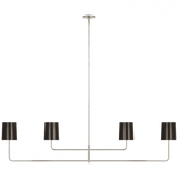 Visual Comfort & Co. Signature Collection Go Lightly 70" Four Light Linear Chandelier, Visual Comfort & Co. Signature Collection BBL 5087PN-BZ D93UY 