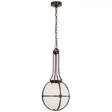 Visual Comfort & Co. Signature Collection Gracie Medium Captured Globe Pendant, Visual Comfort & Co. Signature Collection CHC 5483BZ-WG D95TT 
