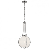 Visual Comfort & Co. Signature Collection Gracie Medium Captured Globe Pendant, Visual Comfort & Co. Signature Collection CHC 5483PN-WG D95TU 