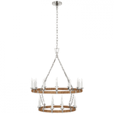 Visual Comfort & Co. Signature Collection Darlana Medium Two Tier Chandelier, Visual Comfort & Co. Signature Collection CHC 5878PN/NRT D95U1 