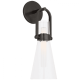 Visual Comfort & Co. Signature Collection Larkin Medium Conical Bracketed Sconce, Visual Comfort & Co. Signature Collection IKF 2450BZ-CG D6A17 