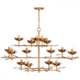 Visual Comfort & Co. Signature Collection Clementine 48" Low Wide Tiered Chandelier, Visual Comfort & Co. Signature Collection JN 5161AGL D95RR 