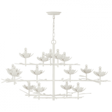 Visual Comfort & Co. Signature Collection Clementine 48" Low Wide Tiered Chandelier, Visual Comfort & Co. Signature Collection JN 5161PW D96TD 