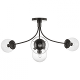 Visual Comfort & Co. Signature Collection Prescott Large Semi-Flush Mount, Visual Comfort & Co. Signature Collection KS 4009BZ-CG D93VF 