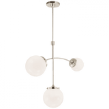 Visual Comfort & Co. Signature Collection Prescott Small Chandelier, Visual Comfort & Co. Signature Collection KS 5117PN-WG D93VG 