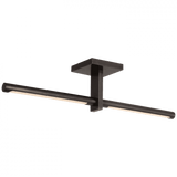 Visual Comfort & Co. Signature Collection Axis 24" Linear Flush Mount, Visual Comfort & Co. Signature Collection KW 4730BZ D93VT 