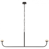 Visual Comfort & Co. Signature Collection Pedra 56" Linear Chandelier, Visual Comfort & Co. Signature Collection KW 5625BZ-ALB D93TP 