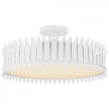 Visual Comfort & Co. Signature Collection Leslie 21" Semi-Flush, Visual Comfort & Co. Signature Collection SK 4207PW D95T1 