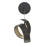 Hubbardton Forge Riza Wall Sconce, 1-Lights, Dark Smoke, Opal Glass, 10.7"D (201353-SKT-07-GG0711 5ZD04H) 