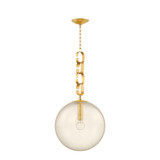 Corbett Nessa Pendant, 1-Light, Brass, 34.75"H (374-18-VB CYAT) 