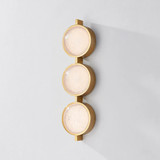 Corbett Ansonia Wall Sconce, 3-Light, LED, Brass, 21.75"H (377-03-VB CZ75) 