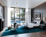 Corbett Tanzanite Wall Sconce, 1-Light, LED, Brass, 16.5"H (379-01-VB CZ78) 