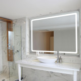 Electric Mirror Aria Lighted Mirror, Forward-Phase Dimming Technology, Integrated LED, Clear, 36"H x 60"W x 1.75"D (ARI-6036 YUU6011X4V) 