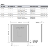 Electric Mirror Fusion Lighted Mirror, Ava Technology, Integrated LED, Clear, 36"H x 60"W x 1.75"D (FUS-6036-AE YUU6011Y25) 