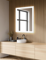 Electric Mirror Silhouette Lighted Mirror, Forward-Phase Dimming Technology, Integrated LED, Clear, 36"H x 24"W x 1.75"D (SIL-2436 YUU6011Y3D) 