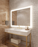 Electric Mirror Silhouette Lighted Mirror, Forward-Phase Dimming Technology, Integrated LED, Clear, 42"H x 54"W x 1.75"D (SIL-5442 YUU6011Y3J) 