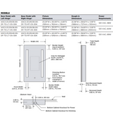 Electric Mirror Ascension Mirrored Cabinet, Left Door Swing, Integrated LED, Clear, Matte Silver Cabinet Body, 30"H x 23.25"W x 4.65"D (ASC-2330-TD-LT YUU6011Y40) 