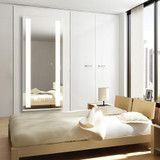 Electric Mirror Fusion Lighted Wardrobe, Ava Technology, Integrated LED, Clear, 60"H x 26"W x 1.75"D (FUS-2660-AE YUU6011Y4N) 