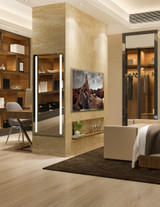 Electric Mirror Fusion Lighted Wardrobe, Ava Technology, Integrated LED, Clear, 60"H x 26"W x 1.75"D (FUS-2660-AE YUU6011Y4N) 