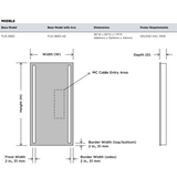 Electric Mirror Fusion Lighted Wardrobe, Ava Technology, Integrated LED, Clear, 60"H x 26"W x 1.75"D (FUS-2660-AE YUU6011Y4N) 
