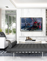 Electric Mirror Eclipse Flat Screen Television Cover, Clear, Glossy Black Frame, 27.5"H x 43.5"W  (TVC-43 YUU6011Z0X) 