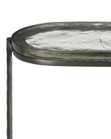 Currey and Company Acea Graphite Side Table 