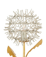 Currey and Company Dandelion Silver & Gold Wall Sconce 