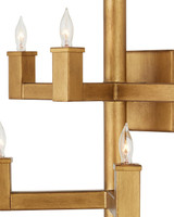 Currey and Company Andre Brass Wall Sconce 