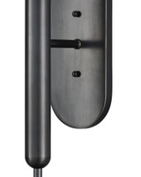 Currey and Company Barbican Double-Light Bronze Wall Sconce 