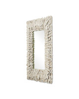 Currey and Company Beachhead Whitewash Rectangular Mirror 
