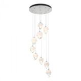 Hubbardton Forge Chrysalis Pendant, 9-Light, White, White Polished Crystal, 20.5"W (131140-SKT-STND-02-WP0754 5YZUFC) 