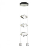 Hubbardton Forge Gatsby Pendant, 3-Light, LED, Sterling, 9.2"W (139058-LED-STND-85-CR 5Z5XUV) 