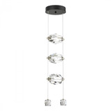 Hubbardton Forge Gatsby Pendant, 3-Light, LED, Ink, 9.2"W (139058-LED-STND-89-CR 5Z5XUX) 