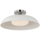 Visual Comfort & Co. Signature Collection Cyrus 16" Flush Mount, Visual Comfort & Co. Signature Collection AL 4040PN/WHT-WG D97RN 