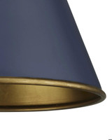 Currey and Company Pierrepont Small Blue Pendant 