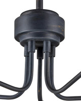 Currey and Company Serpa Black Chandelier 