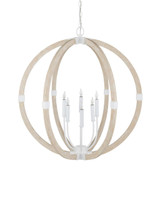 Currey and Company Bastian Sandstone Orb Chandelier 
