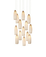 Currey and Company Parish 15-Light Round Multi-Drop Pendant 